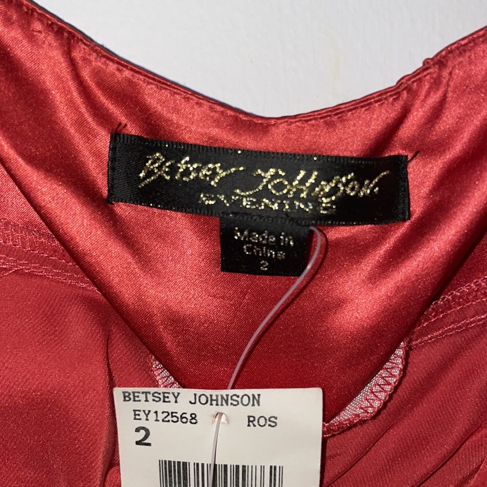Betsey Johnson silk coral bead dress - Picture 5 of 9